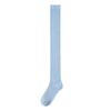 Oferta Especial Primavera/Verano Calcetines Finos Transparentes de Canalé Estilo Coreano Hasta el Muslo para Mujer, Calcetines Largos Básicos Simples Versátiles Adelgazantes