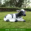 Plástico reforzado con fibra de vidrio adornos de vaca de simulación escultura de vaca grande modelo de animal decoración de paisaje de jardín exterior césped de parque