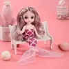 Caixa de presente com traje de princesa para boneca de 17cm, roupas para instituições de treinamento de crianças e meninas, podem ser trocadas, atacado