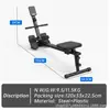 Máquina de Remo Silenciosa para el Hogar Transfronteriza, Equipo de Fitness Súper Quema Grasa, Dispositivo de Entrenamiento Integral, Máquina de Remo Pequeña, Máquina de Remo