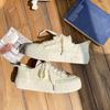 Baikuang Explosions - Zapatos de lona para mujer, novedad de verano 2023, zapatillas blancas de suela gruesa que combinan con todo, zapatillas informales transpirables para mujer