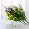 Flores de Lavanda Artificiales de Plástico, Plantas Artificiales en Maceta, Plantas Acuáticas Artificiales, Accesorios de Decoración para Bodas, Transfronterizo