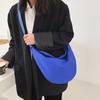 Bolso bandolera estilo coreano, sencillo, informal, de color azul claro, estilo japonés, combina con todo.