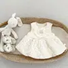 Vestido Chaleco de Invierno para Niña 2026, Elegante Estampado Floral, Engrosado y Forrado de Felpa, Vestido de Princesa para el Primer Cumpleaños de Bebé Niña