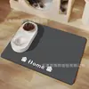 Tapete para Comida de Gato y Perro de Color Sólido Simple de Tierra de Diatomeas Temu Transfronterizo Venta al por Mayor Antideslizante Resistente a Manchas a Prueba de Salpicaduras Tapete para Mascotas Dropshipping
