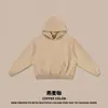 Ropa Masculina RS Transfronteriza Old Money BOXY Sudadera con Capucha Corta Ancha Felpa Pesada de 350G Engrosada Marca de Tendencia Sudadera con Capucha para Hombre