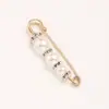 Broche de pérola transfronteiriço para fixar roupas e cintura de saia para mudar o pequeno artefato para evitar exposição broche fivela de cintura