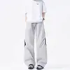 Pantalones Tácticos de Paracaidista con Bloques de Color para Hombre, Nuevo Estilo Americano de Verano, Diseño Holgado, Pierna Recta, Deportivos Casuales