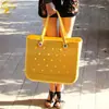 Bolso de Media Luna Eva Transfronterizo Nuevo Bolso de Playa Bolso Tote Extra Grande Portátil Fácil de Limpiar Gran Capacidad Cesta de Verduras Acolchada