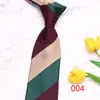 Corbata de negocios de cuero de 8 cm a rayas en stock corbata de poliéster para hombre jacquard negocios corbata vintage fabricantes suministro