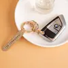 Chaveiro de Carro Cheio de Strass Quente Chaveiro de Casal Pingente de Bolsa Anel de Chaveiro de Diamante DIY