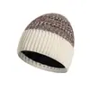 Chapéu de Tricô Outono e Inverno Chapéu de Lã Masculino Amazon Novo de Camada Dupla com Forro de Fleece Quente e Resistente ao Frio Versátil Chapéu de Tricô