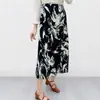 Saia Miyake Mais Grossa para um Visual Mais Magro Feminina de Comprimento Médio Primavera e Outono Nova Saia Reta Elegante Retro de Alta Qualidade