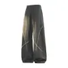 Pantalones deportivos de pierna ancha de la línea Hasselblad con bloques de color para exteriores, de verano, corte holgado, secado rápido, transpirables, de largo hasta el suelo, pantalones rectos que estilizan, estilo pareja