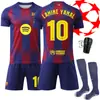 2526 Camiseta de Messi #10 Yamal, Barcelona local amarillo #14 Rashford Kit de fútbol Champions League