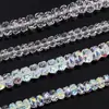8mm Contas de Roda de Vidro Cristal Plano Cristal Plano Galvanoplastia Não Desbota Contas Planas Transfronteiriço Feito à Mão DIY Pulseira Contas Soltas Produtos Semi-Acabados