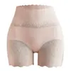 Pantalones de Encaje Transpirables Delgados de Cintura Alta con Ángulo Plano Control de Abdomen para Cheongsam, Borde Antideslizante Pantalones Moldeadores Antiexposición sin Costuras