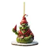 Navidad Transfronteriza Pastel Creativo Serie Grinch Colgantes Decoraciones para Árbol de Navidad Adornos Colgantes Acrílicos