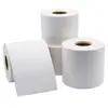 Etiqueta de Caja de Papel Recubierto Adhesiva Vertical Papel de Impresión Recubierto Sello de Cinta de Carbón Fila Única Etiqueta de Empaque Tamaño Grande