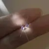 Joia de prata Beixi prata pura s925 tarracha para cartilagem da orelha feminina simples pequena requintada pequeno diamante colorido furo da orelha versátil decoração ins