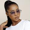 Gafas de sol de doble haz retro europeas y americanas 2022, nuevas, personalizadas, de cara grande, adelgazantes, con forma de sapo, para conducir, gafas de sol de celebridades de Internet de moda.