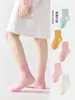 Calcetines de Otoño e Invierno para Niños y Niñas, Calcetines de Algodón Transpirables, Colores Caramelo, para Niños Mayores, Calcetines de Media Pantorrilla