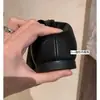 Versión de Piel de Vaca con Tacón Oculto de 4 cm~ Punta Elegante en Forma de Mango, Botas de Monta de Cuero Genuino Estrechas por Debajo de la Rodilla a Media Pantorrilla para Mujer