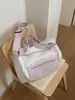 Bolsa de Gran Capacidad para Mujer, Bolso Cruzado de Viaje, Estilo Dopamina Fresco de Verano, Estilo Coreano, Bolsa Versátil para Equipaje de Viaje