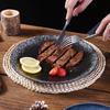 Prato de Bife Cerâmico Prato de Café da Manhã Prato de Sobremesa Louça Cerâmica Prato de Jantar Louça Japonesa Prato Ocidental Prato Alto Valor de Cor
