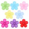 Pasador de Flor de Cinco Pétalos Esmerilado Estilo Antiguo, Pasador de Pelo de Gama Alta, Agujero Central Translúcido Accesorios para Joyería DIY