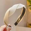 Diadema con tocado blanco para mujer, banda para el cabello con lavado facial, horquilla de celebridad de Internet, combina con todo, gran sentido del verano