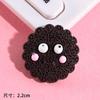 Funda para Teléfono Móvil de Galleta de Crema de Ojos Grandes para Niños de Dibujos Animados Pasador para el Cabello Japonés-Coreano Cuerda para el Cabello Hecho a Mano Accesorios DIY Resina Comida Jugar