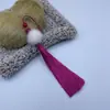 Recordando a Xiangfei Bola de Pelo de 12 cm Borla con Cuentas Colgante de Traje Antiguo Accesorios Hanfu Cheongsam Manualidades Accesorios de Vestimenta