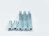 Pino hexagonal de cabeça única m3 com dentes internos e externos roscados, suporte de coluna de isolamento yin e yang, coluna de ferro hexagonal, pino de conexão galvanizado