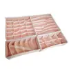 Caja de Almacenamiento de Ropa Interior de Tela Organizador de Cajones Plegable Compartimentos para Calcetines Sujetadores Calzones Caja de Almacenamiento Esencial para el Hogar