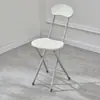 Silla plegable simple para respaldo al por mayor Silla de comedor para el hogar Silla de entrenamiento de oficina Taburete plegable Silla de dormitorio una generación de pelo
