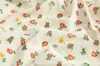 Tecido Estampado de Algodão com Urso de Desenho Animado e Flores Roupas para Bebês e Crianças Roupas de Escalada Pijamas Saco de Dormir Roupas para Casa Tecido para Roupa de Cama