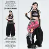 Ropa de Niñas para Danza Jazz Moderna Genial Niños JAZZ Ropa de Práctica de Street Dance Hip Hop Niños Espectáculo de Escenario Street Bang