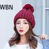 Gorro de Invierno Niños Edición Coreana Color Sólido con Forro Polar Cálido Gorro de Lana Grueso Protección para las Orejas Pareja Juvenil Gorro de Punto Moderno