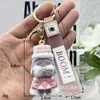 Chaveiro Pelúcia Bebê Chorão Caixa Surpresa Boneca Borracha Macia Pingente de Chaveiro de Carro Joias DIY Acessórios Pequenos