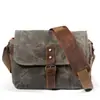 Direto da fábrica nova bolsa de câmera externa DSLR profissional à prova d'água lona encerada a óleo bolsa de câmera micro bolsa de ombro
