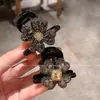 Moda High-End Sentido Flor de Trevo Diamante Presilha de Garra Celebridade da Internet Luxo Leve Metade do Cabelo Presilha de Traseira Nova Estilo Presilha de Rabo de Cavalo para Mulheres