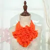 Nuevo Bufanda Creativa de Gasa de Seda de Hielo para Mujer, Bufanda Multifuncional para el Cuello, Accesorio de Moda Floral, Flor de Mano para Baile de Cuadrilla