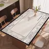Toalha de Mesa Retrô de Alto Padrão, Jogo Americano de Luxo Acessível, Sem Lavagem, à Prova de Óleo, Impermeável, Anti-Escaldante e Proteção para Mesa de Centro de Alta Temperatura