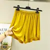 Nuevos shorts de modal de cintura alta para mujer de verano, pantalones casuales holgados, ropa de dormir fina, pantalones falda, ropa para el hogar, talla grande
