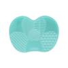 Almohadilla de silicona para lavar manzanas, en stock, almohadilla de silicona para limpiar brochas de maquillaje, almohadilla para lavar brochas de maquillaje, cepillo limpiador con ventosa