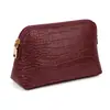 Set de tres piezas de bolsa de maquillaje con patrón de cocodrilo transfronterizo, impermeable, lujo ligero, gran capacidad, alta gama, bolsa de tocador de viaje conveniente