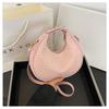 Bolso de mano tejido de moda de diseño de nicho 2024, nuevo bolso de hombro tipo bandolera para mujer, bolso de media luna
