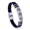 Jóias de aço inoxidável por atacado pulseira masculina de aço titânio moda coreana corte pulseira de personalidade moda pulseira de aço titânio