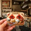 Ímãs de geladeira de resina em relevo em estoque para eventos importantes da vida, adesivos magnéticos fortes tridimensionais 3D para decoração de casa e presentes